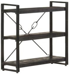 vidaXL Bibliotecă cu 3 rafturi, negru, 90x30x80 cm, lemn masiv mango (320627) Biblioteca