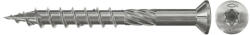 Fischer FTS-ST 5, 0 x 80 A2P 100 lapos süllyesztett fejű Ø 8.2 mm (90°), A2 korrózióálló acél részmenetes terasz csavar, TX behajtással, 100 db/csomag (660612) - praktikuskft