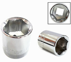 Welzh Werkzeug 1233-11-WW 3/8"-os 6 lapú Lok-Typ dugókulcs fej, alacsony, 18 mm (1233-11-WW)