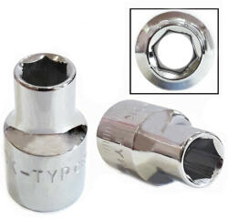 Welzh Werkzeug 1233-2-WW 3/8"-os 6 lapú Lok-Typ dugókulcs fej, alacsony, 9 mm (1233-2-WW)