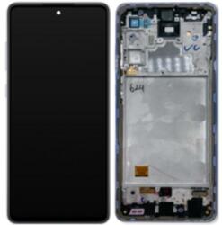 Samsung GH82-25460C Gyári Samsung Galaxy A72 OLED kijelző érintővel lila kerettel előlap (GH82-25460C)