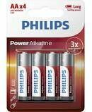 Philips Power Alkaline LR6/AA elem, 4 db/csg