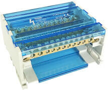 Tracon Electric Tracon FLSO16-4P11 Moduláris elosztóblokk nyitható fedéllel 3×16(10) mm2 / 8×10(6) mm2, 500VAC/DC, 80A (FLSO16-4P11) - elektrikstore