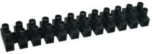 Tracon Electric Tracon SF60A-H Flexibilis sorozatkapocs, H profil, 12 tag, fekete 25mm2, 450VAC, 80A, PP (SF60A-H) - elektrikstore
