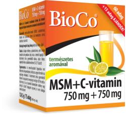 BioCo BioCo MSM+C vitamin 750 mg+750 mg italpor 75adag