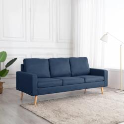 vidaXL Canapea cu 3 locuri, albastru, material textil (288717) Canapea