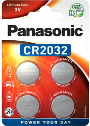 Panasonic CR2032 3V lítium gombelem, 4 db/bliszter (CR2032EL-4B)