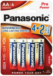 Panasonic LR6PPG-6BP4-2 PRO POWER alkáli tartós elem, AA (ceruza), 6 db/bliszter (LR6PPG-6BP4-2)
