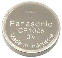 Panasonic CR-1025 mangándioxid-lítium gombelem, 3 V, 30 mAh (CR-1025-PAN)