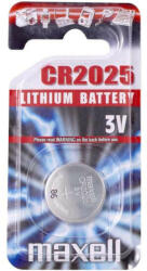 Maxell CR2025 3V lítium gombelem, 1 db/bliszter (CR2025-MAX)