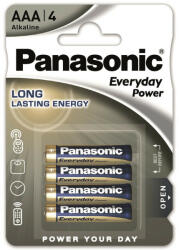 Panasonic LR03EPS-4BP EVERYDAY POWER alkáli tartós elem, AAA (micro), 4 db/bliszter (LR03EPS-4BP)
