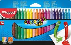 Maped Creioane cerate colorate Color Peps Mini Wax, 24 culori/set, Maped 861013