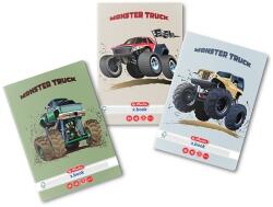 Herlitz Caiet A5, 48 file, patratele, colturi rotunjite, motiv Monster Truck, diverse modele HZ9487510