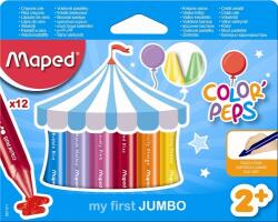 Maped Creioane cerate colorate Color Peps My First Jumbo, 12 culori/set, Maped 861311