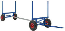 AVLift Hosszú áru szállító kocsi 3500 kg teherbírású állítható hossz 250/350/400 cm között vontatható kivitel