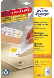 AVERY L4732REV-25 35, 6x16, 9mm visszaszedhető 2400db-os etikett (L4732REV-25) - bestbyte