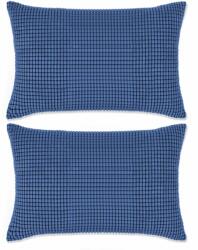 vidaXL Set perne decorative 2 buc. Velur 40 x 60 cm Albastru (132907)