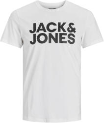 JACK & JONES JJECORP Slim Fit 12151955 White férfi póló XXL