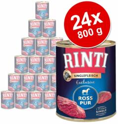 RINTI 24x800g RINTI Singlefleisch Exclusive ló pur nedves kutyatáp