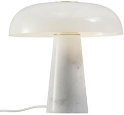 Nordlux Glossy asztali lámpa, márvány, réz és opál üveg, design, fehér, E27, max. 15W, 2020505001 (2020505001)