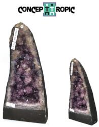 Geoda Ametist cu Calcit Naturala Brazilia - 34x16x13 cm - Unicat