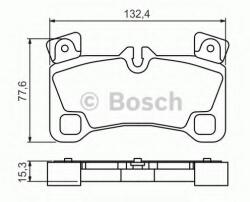 Bosch Set placute frana, frana disc VW TOUAREG (7LA, 7L6, 7L7) (2002 - 2010) BOSCH 0 986 494 205