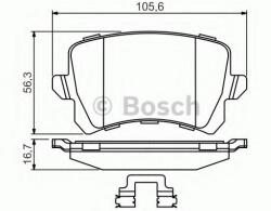 Bosch Set placute frana, frana disc AUDI Q3 (8U) (2011 - 2016) BOSCH 0 986 494 626