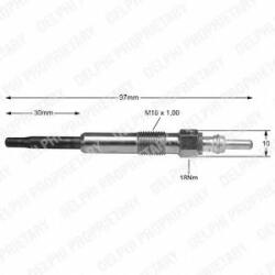 DELPHI Bujie incandescenta VW PASSAT (3B2) (1996 - 2001) DELPHI HDS361