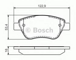 Bosch Set placute frana, frana disc FIAT DOBLO Cargo (223) (2000 - 2016) BOSCH 0 986 494 132