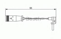 Bosch Senzor de avertizare, uzura placute de frana MERCEDES C-CLASS (W203) (2000 - 2007) BOSCH 1 987 473 070