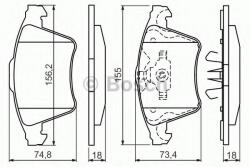 Bosch Set placute frana, frana disc VW TRANSPORTER V platou / sasiu (7JD, 7JE, 7JL, 7JY, 7JZ, 7FD) (2003 - 2016) BOSCH 0 986 494 203