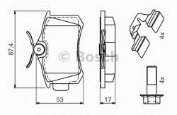 Bosch Set placute frana, frana disc VW SHARAN (7M8, 7M9, 7M6) (1995 - 2010) BOSCH 0 986 494 596
