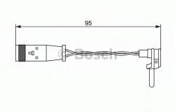Bosch Senzor de avertizare, uzura placute de frana MERCEDES M-CLASS (W166) (2011 - 2016) BOSCH 1 987 473 070