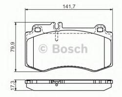 Bosch Set placute frana, frana disc MERCEDES CLS Shooting Brake (X218) (2012 - 2016) BOSCH 0 986 494 405