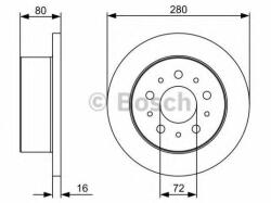 Bosch Disc frana PEUGEOT BOXER bus (2006 - 2016) BOSCH 0 986 479 C10