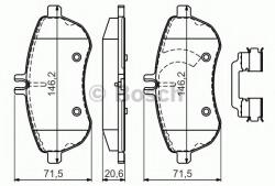 Bosch Set placute frana, frana disc MERCEDES C-CLASS T-Model (S204) (2007 - 2014) BOSCH 0 986 494 667