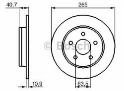 Bosch Disc frana FORD C-MAX (DM2) (2007 - 2016) BOSCH 0 986 479 B80