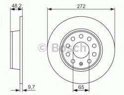 Bosch Disc frana VW CADDY III Combi (2KB, 2KJ, 2CB, 2CJ) (2004 - 2016) BOSCH 0 986 479 C20