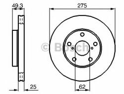 Bosch Disc frana TOYOTA RAV 4 II (CLA2, XA2, ZCA2, ACA2) (2000 - 2005) BOSCH 0 986 479 111