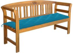 vidaXL Bancă de grădină cu pernă, 157 cm, lemn masiv de acacia (3064285)