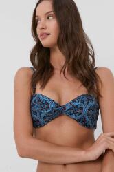 Superdry bikini felső sötétkék, enyhén merevített kosaras - sötétkék XS - answear - 10 990 Ft
