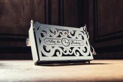 Time for Machine Puzzle Mecanic 3D, Metal, Time for Machine, Model Cutie pentru carti de vizita Perfecto