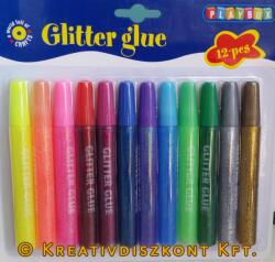 Glittertoll 12 db vegyes színekben / csomag (11-592550)