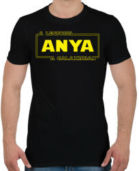 printfashion A legjobb anya a galaxisban - Férfi póló - Fekete (999570)