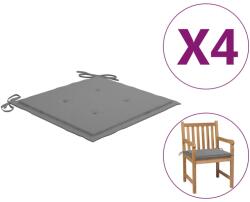vidaXL Perne scaune de grădină 4 buc. gri 50x50x3 cm țesătură Oxford (314040)