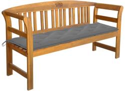 vidaXL Bancă de grădină cu pernă, 157 cm, lemn masiv de acacia (3064282)