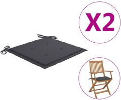 vidaXL Perne scaune grădină 2 buc. antracit 40x40x3 cm țesătură Oxford (314002)