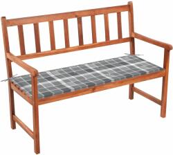 vidaXL Bancă de grădină cu pernă, 120 cm, lemn masiv de acacia (3063782)