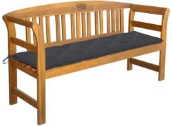 vidaXL Bancă de grădină cu pernă, 157 cm, lemn masiv de acacia (3064281)
