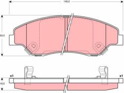 QWP set placute frana, frana disc QWP WBP902 (WBP902)
